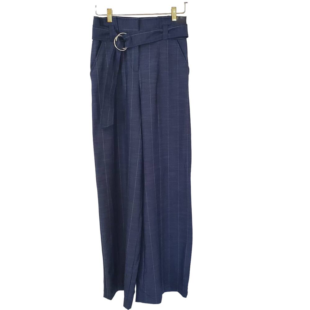 New York & Company High-waisted Pinstripe Palazzo Pants Size 2